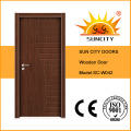 Современный образец дизайн сплошной заподлицо деревянные двери (СК-W042)